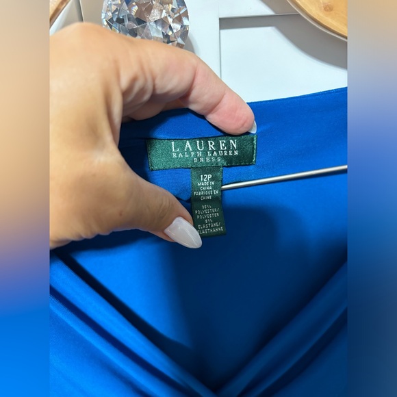 Ralph Lauren Rushed dress stretch size 12P EUC - Picture 4 of 4